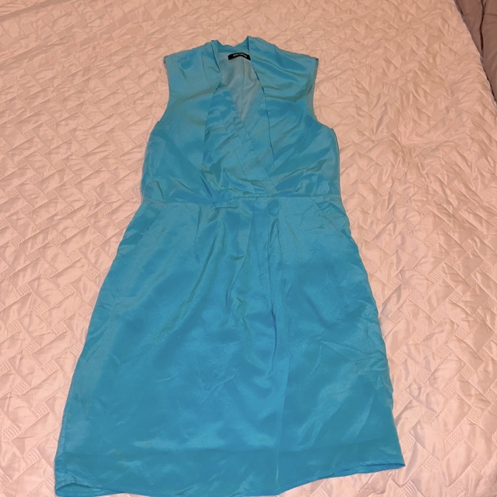 Silky With The Perfect Shade of Blue, This Cute Mini Dress Needs You!!!